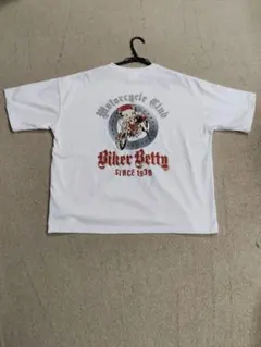 Betty Boop Biker ベティーブープ バイカー Tシャツ ホワイトのサムネイル
