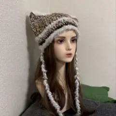 猫耳ニット帽 ファッション小物