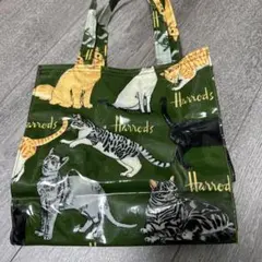 Harrods ハロッズ 猫柄 PVCバッグのサムネイル