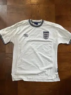 レア イングランド代表 Umbro ホワイトシャツ 2000