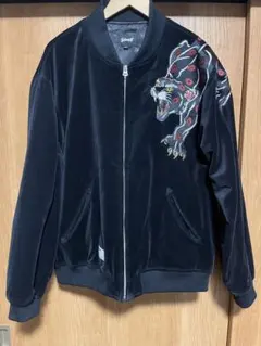 Schott スカジャン ブラック シルバー Schott 顔虎 COLLECTION｜Schott（ショット）