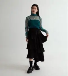 Uenui フリル アシンメトリー スカート