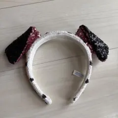 ダルメシアン 犬耳スパンコールカチューシャ