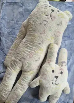 クラフトホリックCRAFT HOLIC音符模様のクマとウサギのぬいぐるみセット