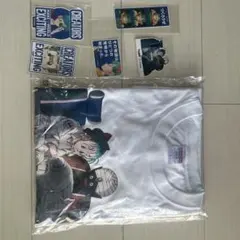 ま*け様 ドラゴンボールZ Tシャツ Lサイズ 青　ステッカー付