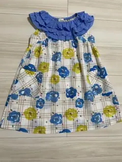 KP ニットプランナー　花柄ノースリーブワンピース　120cm