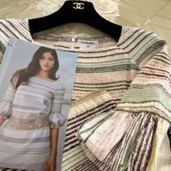 正規品レア シャネル ヴィンテージ ワンピース 獅子 CCマーク 38 