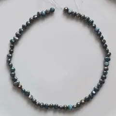 淡水パール ブルーグレー 5〜6mm 1連 約36cm ハンドメイド パーツ ④