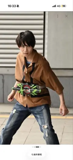 仮面ライダータイクーン 桜井景和 着用モデル シャツ 仮面 