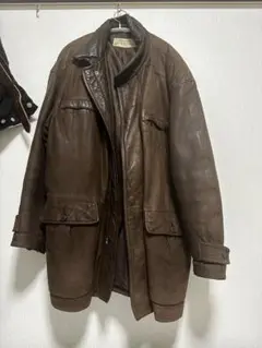 フランス製　セラファン　レザージャケット　ブルゾン　バリー　ネイビー　エルメス cc74c23e4aaecacf673e0a8dc2054d