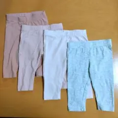 m*a様 【美品ですが記名あり】Ｈ＆Ｍ　ベビーレギンス 4点セット 70センチ