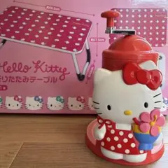 平成レトロ】ハローキティ アウトドアテーブル 食器付 1999年製 日本