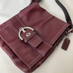 コーチ COACH ショルダーバッグ F25150 カメラ 斜め掛け ボルドー 