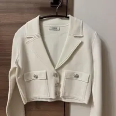 SANDRO ホワイトビジュートップス