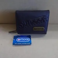 OUTDOOR（アウトドア） ラウンドコンパクト財布　ダークブラウン