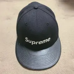Supreme NEW ERA レザー 7 1/2