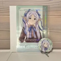 エニマイくじ★葬送のフリーレン★フリーレン★クリアポスター★チャーム付き缶バッジ