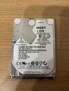HDD 1.0TB HGST HTS541010B9E380のサムネイル