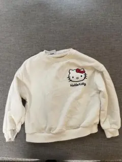 Hello Kitty トレーナー 100cm くらいクリーム色
