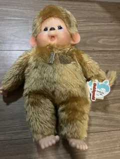 冬季限定モンチッチ ぬいぐるみS ブルーアイ ホワイト 極美品タグ付き
