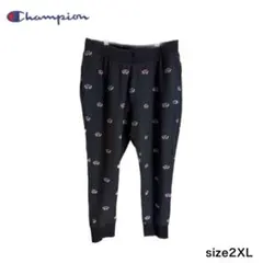 champion リバースウィーブ　総柄　スウェットパンツ　2XL ほぼ未使用