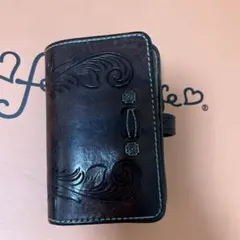 FUNNY 二つ折り財布 レザー カービングのサムネイル