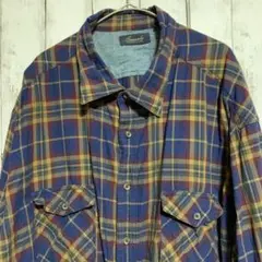 Casuals チェック柄ネルシャツ 3XB/フランネルアメカジ