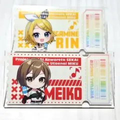 鏡音リン　MEIKO　アクリルバッジ　ローソン