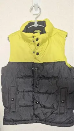 【未使用品】ギャップ ダウンベスト 中綿 キッズ 120サイズ 黄×グレー