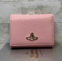 大人気ピンク！ヴィヴィアン・ウエストウッド スモールフレームウォレット ピンク