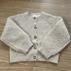 ZARA ベージュ カーディガン 2-3歳　98 100 キッズ　ザラキッズ