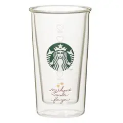 新品未使用　ダブルウォール断熱グラス355ml スタバ バレンタイン2026