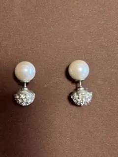 Swarovski パールとクリスタルのピアス
