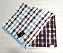 DAKS ベーシックチェック　フェイスタオル