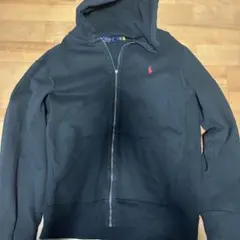 Polo Ralph Lauren ジップパーカー ブラック 短丈 swag - メルカリ