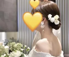 ブライダル向け　イヤリング（Voyage）&ヘアピンセット