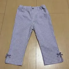 anyfam 女の子7部丈パンツ　パープル