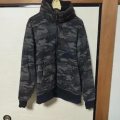 迷彩柄 フルジップ ボアジャケット　Lサイズ