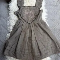 美品　アンクルージュ　ハート型エプロン風ワンピースのサムネイル