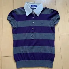 値下げ⭐︎BURBERRY BLUE LABEL 半袖 ポロシャツ 38M ニット