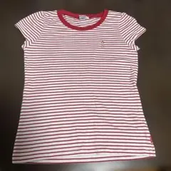 ミキハウス　リーナちゃん　Tシャツ　赤ボーダー　サイズ1 (140くらい)