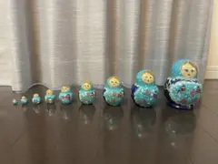 ロシア　マトリョーシカ　９体　木製