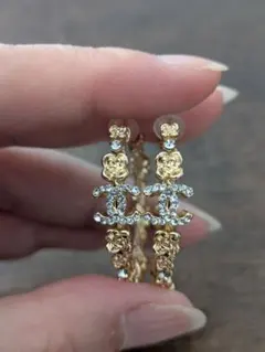 CHANEL フラワーモチーフ ピアス
