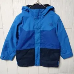 ​訳あり ノースフェイス キッズ スノーウェア 110 ブルー スキーウェア 5