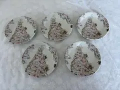 和食器 桜柄 小皿 5枚セット 陶器