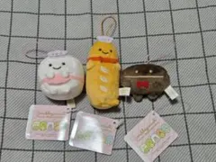 すみっコぐらし　あつまるんです　いろんななかま　ゴムひも付きマスコット　三種のサムネイル