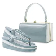 振袖用 日本製 草履バッグ セット 高級 エナメル uzouri77-4