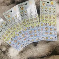 【新品未使用】ポケモン ぷくぷくシール 4枚セット ピカチュウ イーブイ