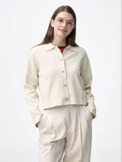 GU ミラノリブポロカーディガン Mサイズ
