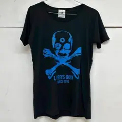 未使用タグ付き LOVER’S ROCK ドクロプリント 半袖Tシャツ 黒青 Lのサムネイル